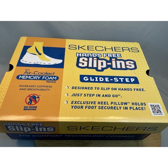 Skechers Hands Free Ladies Sneaker Slip Ins Size 9.5 Slate/Pink - Picture 7 of 8